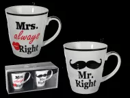 Sada hrnků  - Mr. & Mrs. Right