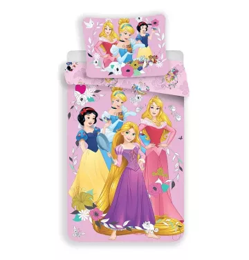 Bavlněné povlečení - Princess pink 02 - 140 x 200 cm + 70 x 90 cm - Jerry Fabrics