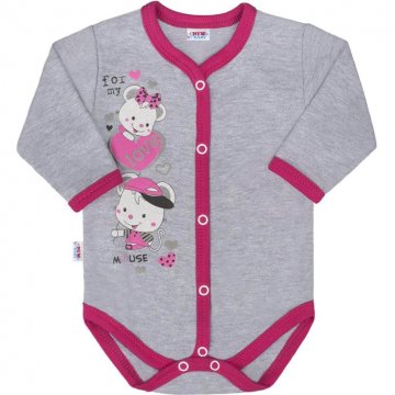 Dětské celorozepínací body New Baby Love Mouse Dětské celorozepínací body New Baby Love Mouse