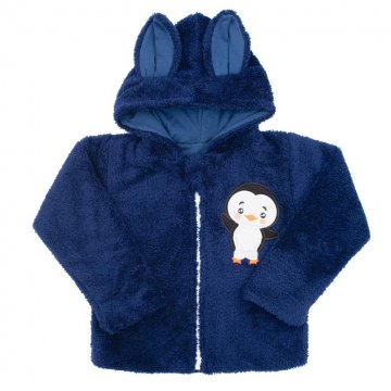 Zimní dětská mikina New Baby Penguin tmavě modrá Zimní dětská mikina New Baby Penguin tmavě modrá