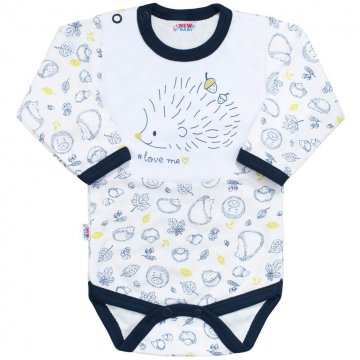Kojenecké body s dlouhým rukávem New Baby Hedgehog modré Kojenecké body s dlouhým rukávem New Baby Hedgehog modré