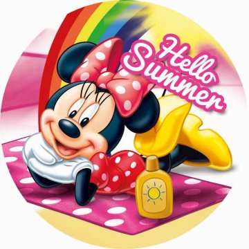 Tvarovaná Micro osuška Minnie Summer 120 cm Tvarovaná Micro osuška Minnie Summer 120 cm
