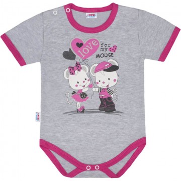 Dětské body s krátkým rukávem New Baby Love Mouse Dětské body s krátkým rukávem New Baby Love Mouse