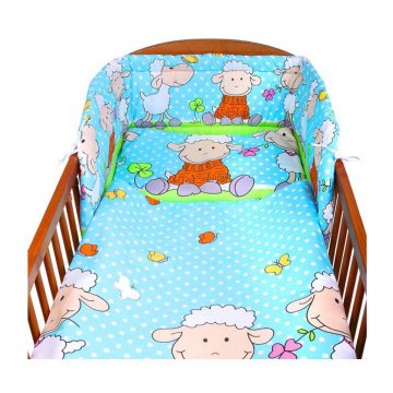 2-dílné ložní povlečení New Baby 100/135 cm tyrkysové s ovečkou 2-dílné ložní povlečení New Baby 100/135 cm tyrkysové s ovečkou