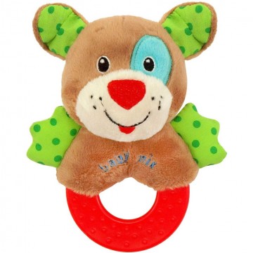 Dětské plyšové chrastítko Baby Mix psík Dětské plyšové chrastítko Baby Mix psík
