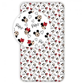 Prostěradlo Mickey a Minnie Paříž Eiffelova věž 90/200 Prostěradlo Mickey a Minnie Paříž Eiffelova věž 90/200