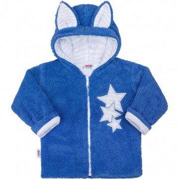 Zimní dětská mikina New Baby Ušáček modrá Zimní dětská mikina New Baby Ušáček modrá