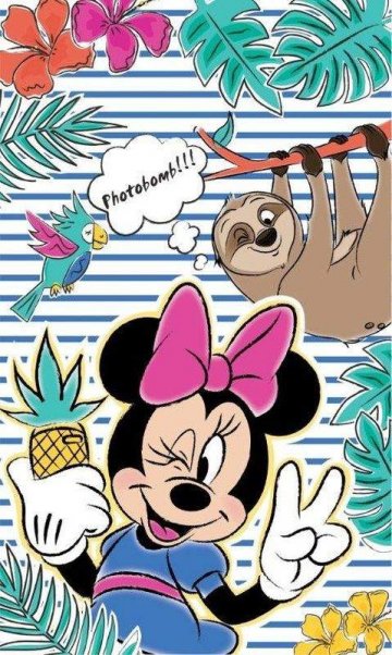 Dětský ručník Minnie a Lenochod 50/30 Dětský ručník Minnie a Lenochod 50/30