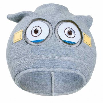 Podzimní dětská čepička New Baby mimoň šedá Podzimní dětská čepička New Baby mimoň šedá