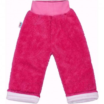 Zimní dětské tepláčky New Baby Ušáček tmavě růžové Zimní dětské tepláčky New Baby Ušáček tmavě růžové