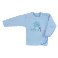 Kojenecká bavlněná košilka Koala Farm modrá