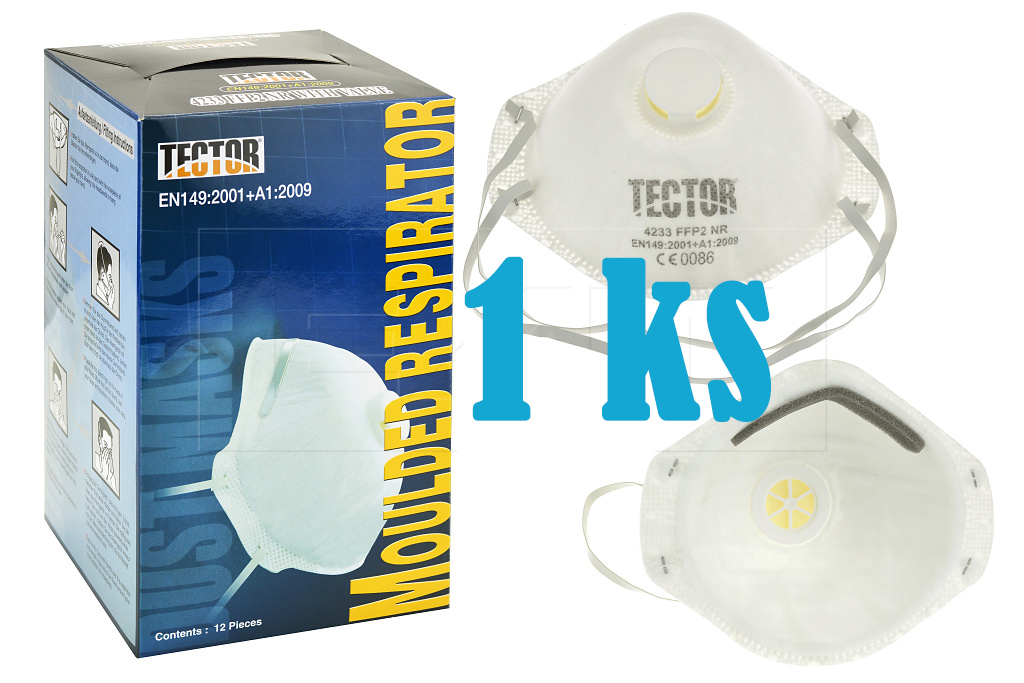 Respirátor TECTOR FFP2 - 1ks Respirátor TECTOR FFP2 - 1ks