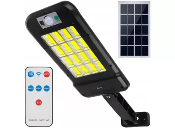 Bezdrátová solární pouliční LED lampa HS-8013 se senzorem pohybu