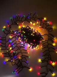 Vánoční osvětlení - jehličí - 480 LED - barevné - venkovní