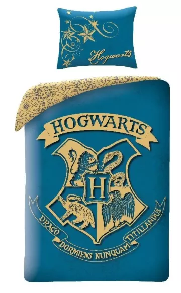 Bavlněné povlečení - Harry Potter Blue - 140 x 200 - Halantex