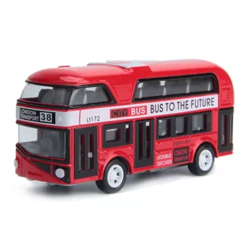 Dvoupatrový londýnský autobus - červený - Rappa
