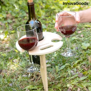 Venkovní přenosný skládací stolek na víno Winnek - InnovaGoods