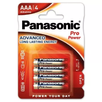 Mikrotužkové baterie Pro Power Gold - 4x AAA - Panasonic