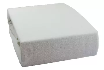 Froté prostěradlo - bílé - 90 x 200 cm - BedStyle