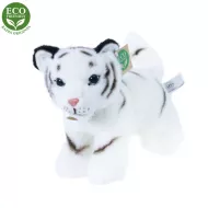 Plyšový tygr bílý mládě stojící, 22 cm