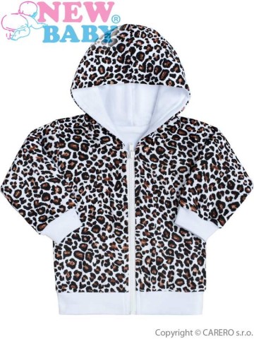 Kojenecká mikinka s kapucí New Baby Leopardík hnědá Kojenecká mikinka s kapucí New Baby Leopardík hnědá