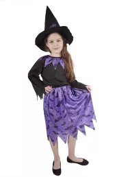karnevalový kostým čarodějnice fialová vel. M