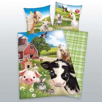 Povlečení - Animal Club Zvířátka - bavlna - 140 x 200 cm - 70 x 90 cm - Herding