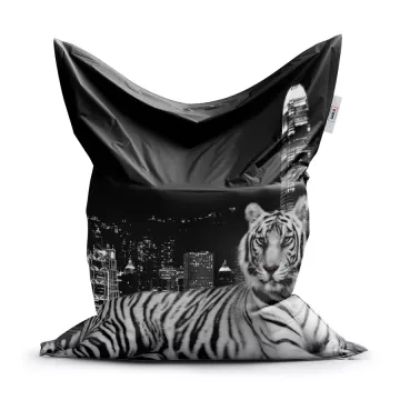 Sedací vak - Městský tygr - 150 x 100 cm - Sablio