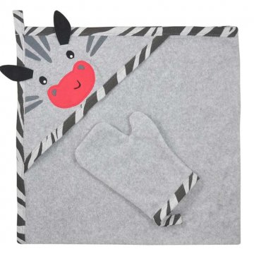 Dětská osuška s žínkou Koala Happy Zebra grey Dětská osuška s žínkou Koala Happy Zebra grey