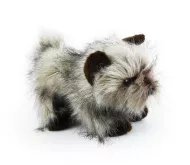 plyšový pes kernteriér sedící, 28 cm