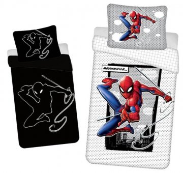 Svítící bavlněné povlečení - Spiderman 02 - 140 x 200 cm - Jerry Fabrics