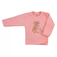 Kojenecká bavlněná košilka Koala Farm lososová